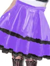 Second Skin Wet Look Shiny Wetlook PVC Leather Women Black Ruffle Edge Cake Skirts Double Layer Skater Skirt High Waist Stretch Mini Skirt Nightclub Summer Second Skin Wet Look Shiny Wetlook PVC Leather Women Black Ruffle Edge Cake Skirts Double Layer Skater Skirt High Waist Stretch Mini Skirt Nightclub Summer