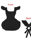 Second Skin Adult Cute Lolita Apron Wetlook PVC French Maid Apron Sissy Accessory Gothic Lolita Dress Halloween Ruffle Waitress Dress