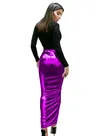 Second Skin Womens Wetlook PVC Wet Look High Waist Maxi Pencil Skirt Vinyl Sissy Bodycon Hobble Skirts Gothic Nightclub Club Pole Dance Skirt Second Skin Womens Wetlook PVC Wet Look High Waist Maxi Pencil Skirt Vinyl Sissy Bodycon Hobble Skirts Gothic Nightclub Club Pole Dance Skirt