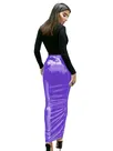 Second Skin Womens Wetlook PVC Wet Look High Waist Maxi Pencil Skirt Vinyl Sissy Bodycon Hobble Skirts Gothic Nightclub Club Pole Dance Skirt Second Skin Womens Wetlook PVC Wet Look High Waist Maxi Pencil Skirt Vinyl Sissy Bodycon Hobble Skirts Gothic Nightclub Club Pole Dance Skirt