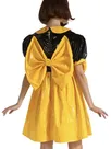 Second Skin Wetlook PVC Big Bow Puff Sleeve Dress Adult Fetish Cross-dresser Dress Lolita Dress Gothic Party Halloween Costume