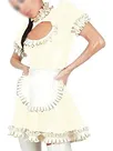 Second Skin Keyhole Lolita Pleated Dress Lady Wetlook PVC Maid Cosplay Dress