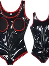 High Cut Jumpsuit Gothic Women Skinsuit Wetlook Unitard PVC Glossywetlook Catsuit Catsuitsuit Stripper Dancerompers Zentai Second-skin Costume High Cut Jumpsuit Gothic Women Skinsuit Wetlook Unitard PVC Glossywetlook Catsuit Catsuitsuit Stripper Dancerompers Zentai Second-skin Costume