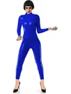 Women Red Black Catsuit Plus Size Catsuits Crotch Zipper with Whip Zentai Second-skin Costume Women Red Black Catsuit Plus Size Catsuits Crotch Zipper with Whip Zentai Second-skin Costume