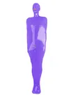 Clear Skinsuit Wetlook Unitard PVC Adults Bondage bag Adults Transparent Skinsuit Wetlook Unitard PVC Bdsm Sleeping Sack Open Head and Attached Front Zipper Fetish Suit Zentai Second-skin Costume