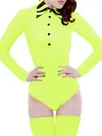 Skinsuit Wetlook Unitard PVC Office Work White Black Catsuitsuit Wet Look Gothiclong Sleeve OL Shirt Jumpsuit Buttons Body Blouse Suit Zentai Second-skin Costume Skinsuit Wetlook Unitard PVC Office Work White Black Catsuitsuit Wet Look Gothiclong Sleeve OL Shirt Jumpsuit Buttons Body Blouse Suit Zentai Second-skin Costume