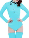 Skinsuit Wetlook Unitard PVC Office Work White Black Catsuitsuit Wet Look Gothiclong Sleeve OL Shirt Jumpsuit Buttons Body Blouse Suit Zentai Second-skin Costume Skinsuit Wetlook Unitard PVC Office Work White Black Catsuitsuit Wet Look Gothiclong Sleeve OL Shirt Jumpsuit Buttons Body Blouse Suit Zentai Second-skin Costume