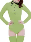 Skinsuit Wetlook Unitard PVC Office Work White Black Catsuitsuit Wet Look Gothiclong Sleeve OL Shirt Jumpsuit Buttons Body Blouse Suit Zentai Second-skin Costume Skinsuit Wetlook Unitard PVC Office Work White Black Catsuitsuit Wet Look Gothiclong Sleeve OL Shirt Jumpsuit Buttons Body Blouse Suit Zentai Second-skin Costume