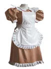 Second Skin Lolita Dress Wetlook PVC Fetish Cross-dresser Puff Sleeve Mini Dress Wetlook Wet Look Shiny Gothic Lolita Service Dress Men Cross Dress