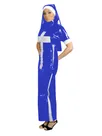 Second Skin Adultsnaughty Nun Cosplay Costumes Slim Short Sleeve Long Pencil Dress with Headscarf Forhalloween Fancy Dress Second Skin Adultsnaughty Nun Cosplay Costumes Slim Short Sleeve Long Pencil Dress with Headscarf Forhalloween Fancy Dress