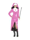 Second Skin Halloween Nun Fancy Dress Female High Collar Front Slit Nun Uniform with Headgear Raves Party Role Play Wet Look Shiny Wetlook PVC Nun Outfits Second Skin Halloween Nun Fancy Dress Female High Collar Front Slit Nun Uniform with Headgear Raves Party Role Play Wet Look Shiny Wetlook PVC Nun Outfits
