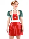 Second Skin Hollow Out Cosplay Nurse Sets Glossy Pvcshort Puff Sleeve Nurse Uniforms Lady Pencil Dress Medical Costumes Second Skin Hollow Out Cosplay Nurse Sets Glossy Pvcshort Puff Sleeve Nurse Uniforms Lady Pencil Dress Medical Costumes