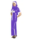 Second Skin Adultsnaughty Nun Cosplay Costumes Slim Short Sleeve Long Pencil Dress with Headscarf Forhalloween Fancy Dress Second Skin Adultsnaughty Nun Cosplay Costumes Slim Short Sleeve Long Pencil Dress with Headscarf Forhalloween Fancy Dress