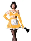 Second Skin Maid Costume Wetlook PVC Lolita Fetish Cross-dresser Maid Outfit Women Girls Lolita Uniformlovely Maid Costumes with Gloves Second Skin Maid Costume Wetlook PVC Lolita Fetish Cross-dresser Maid Outfit Women Girls Lolita Uniformlovely Maid Costumes with Gloves