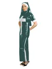 Second Skin Adultsnaughty Nun Cosplay Costumes Slim Short Sleeve Long Pencil Dress with Headscarf Forhalloween Fancy Dress Second Skin Adultsnaughty Nun Cosplay Costumes Slim Short Sleeve Long Pencil Dress with Headscarf Forhalloween Fancy Dress