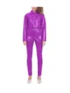 Womens Glossy Pvcpants Set Wet Look Shiny Wetlook PVC Lapel Collar Long Sleeve Jacket High Waist Skinny Legging Womens Glossy Pvcpants Set Wet Look Shiny Wetlook PVC Lapel Collar Long Sleeve Jacket High Waist Skinny Legging