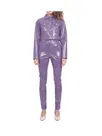 Womens Glossy Pvcpants Set Wet Look Shiny Wetlook PVC Lapel Collar Long Sleeve Jacket High Waist Skinny Legging Womens Glossy Pvcpants Set Wet Look Shiny Wetlook PVC Lapel Collar Long Sleeve Jacket High Waist Skinny Legging