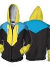 Second Skin New Style Invincible Kid Cosplay Zentai Anime Hoodie Men's 3D Printed Set Pants