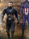 Second Skin Infinity War Captain America Cosplay Zentai Rogers Cosplay Zentai Costume Halloween Costume
