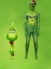 Second Skin Cosplay Zentai Costume Christmas Monster Animation Cosplay Zentai Christmas Ball Party Funny
