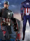 Second Skin Captain America Costume Captain America Cosplay Zentai Costume Jumpsuit