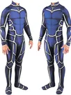 Second Skin Japanese Manga Game Kuchulin Lancer Biue Cosplay Zentai Costume