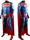 Second Skin DC Superman Rebirth Reborn Superman Costumes Cosplay Zentai Halloween Stage Costumes