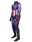 Second Skin Captain America Costume Captain America Cosplay Zentai Costume Jumpsuit