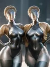 Second Skin Games: Atomic Heart: Mechanical Sisters Cosplay Zentai Costume Atomicheart
