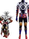Second Skin Kamen Rider Gotchard E Total Form Cosplay Zentai Costume Black Hole Form Cobra Cosplay Zentai Costume Cosplay Zentai Costume