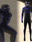 Second Skin Conan Men in Black Cosplay Zentai Costume Male Name Detective Conan Prisoner Mr. Ze Cospaly Costume Costume