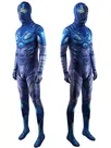 Second Skin Halloween Movie Blue Beetle Blue Beetle Costume Cosplay Zentai Costume