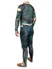 Second Skin Aquamandc Aquaman Bodysuit Cosplay Zentai Costume Halloween Cosplay Zentai Costumes