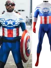 Second Skin Falcon & Winter Soldier Captain America Halloween Cosplay Zentai