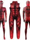 Second Skin Red Venom Massacre Carnage Cosplay Zentai Costume Venom Halloween Cosplay Zentai Costume