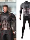 Second Skin Infinity War Costume Cos Captain America Cosplay Zentai Costume