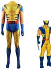 Second Skin DC Wolverine Cosplay Zentai Costume Light Yellow Wolverine Halloween Costume