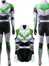 Second Skin the Protector of the King Kong Universe in the Green Red Paladin Cosplay Zentai Costume