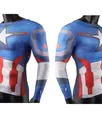 Second Skin Captain America Cosplay Zentai Costume Tights Sportswear Muscles Costumes Halloween Cosplay Zentai