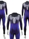 Second Skin Women's Venom Women's Blue Venom Tights Cosplay Zentai Halloween Costume