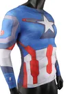 Second Skin Captain America Cosplay Zentai Costume Tights Sportswear Muscles Costumes Halloween Cosplay Zentai
