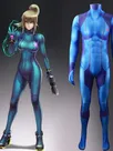Second Skin Metroid Zero Suit Samus Cosplay Zentai Cosplay Costumes