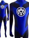 Second Skin DC Comics Blue Lantern Corps Blue Lantern Costume Cosplay Zentai Costume Blue Lantern Costume