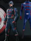 Second Skin Captain America Costume Captain America Cosplay Zentai Costume Film and Tv Cosplay Zentai Costume All Wrapped Tights