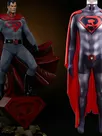 Second Skin Superman Red Son Cosplay Zentai Superman Tights Halloween Costume
