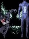 Second Skin Venom Venom Cosplay Zentai Stage Costumes Bodysuit Stage Cosplay Zentai Costume Halloween Costumes