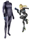 Second Skin Black Version of Metroid Samus Alan's Tights Samus Aran Game Cosplay Zentai Costume