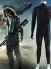 Second Skin Captain America 2 Winter Soldier Bucky Winter Soldier Costume Cosplay Zentai Halloween Costume