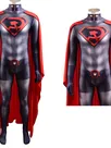 Second Skin Superman Red Son Cosplay Zentai Superman Tights Halloween Costume