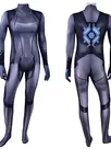 Second Skin Black Version of Metroid Samus Alan's Tights Samus Aran Game Cosplay Zentai Costume